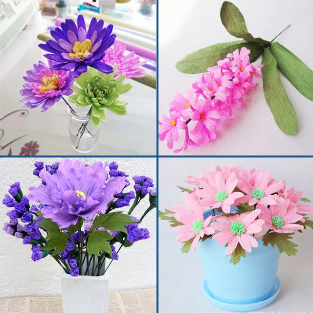 
Flower Wrapping Crepe Paper Kraft A4 Paper Packaging 