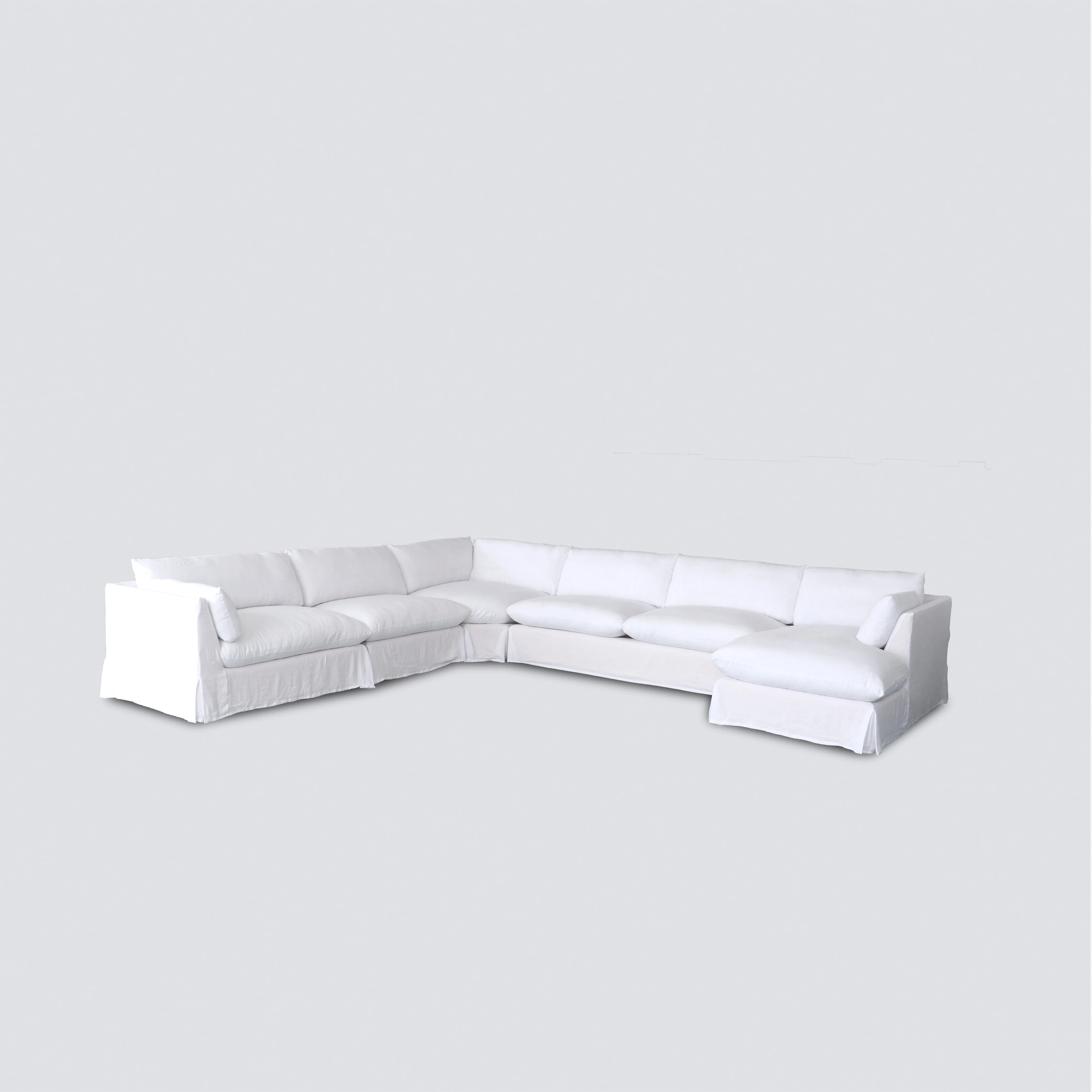 NS FURNITURE Modern Contemporary Design  Fabric Modular Couch White Nordic Style Luxury  Sofa Furniture