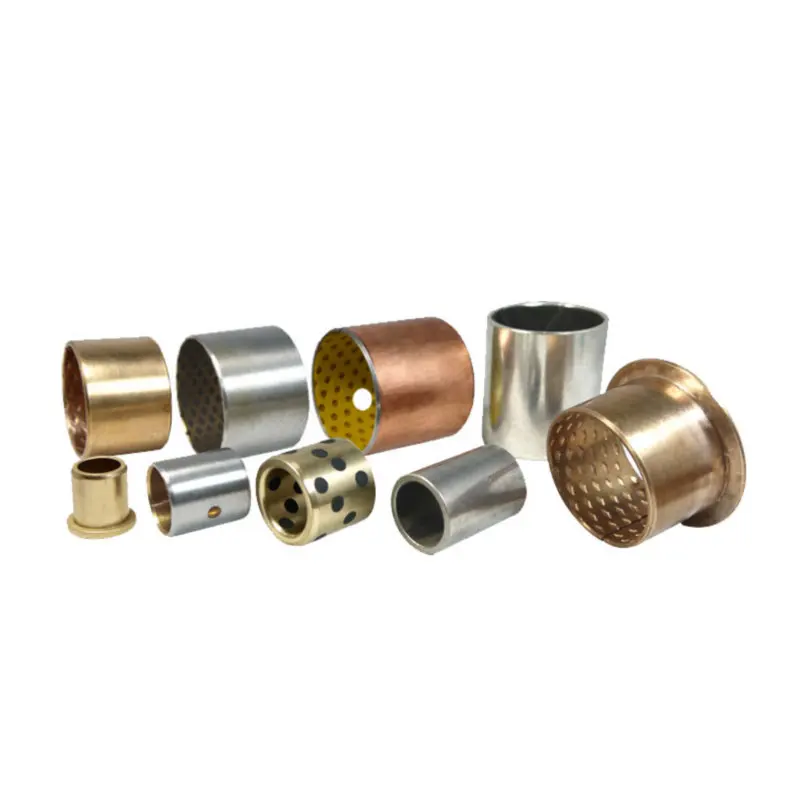 Non-standard customization Wear-resistant brass bearing graphite plugged steel backed bushing cast bronze