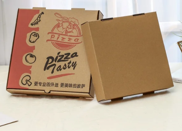 Food Grade Pizza Box Custom Catering Tray Eco Friendly Corrugate Box Package Paper Food Storage Pizza Boxes