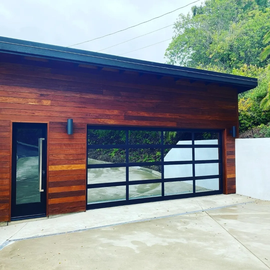 2024 custom Full View American For homes Section Modern Panel Aluminum Glass Automatic Motor Garage Door wholesale