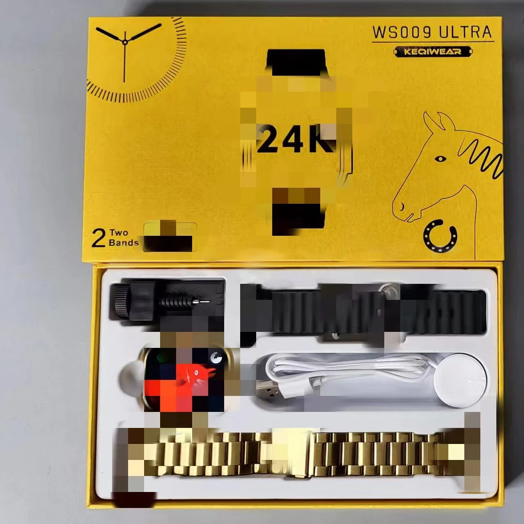 2023 Best quality WS009 ULTRA 2.2 inch high-definition screen multiple sports modes BT call/music health detection smart watch