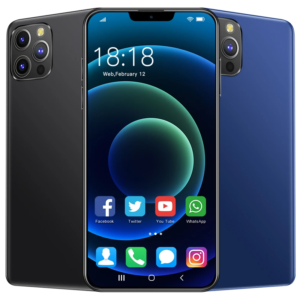 Dual SIM Cell Phone GPS Navigation 4G Face unlock Android phone 512GB smart 12 years manufacture for mobile phones