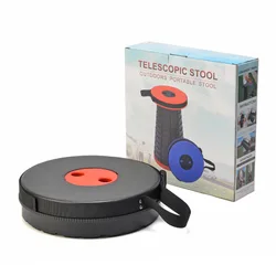 Outdoor portable folding stool Retractable camping collapsible stool lightweight plastic stool