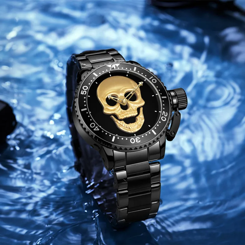 High Quality Fashion Men Wristwatch Luxury 30m Waterproof Stainless Steel Band Watch Custom Logo Watch OEM