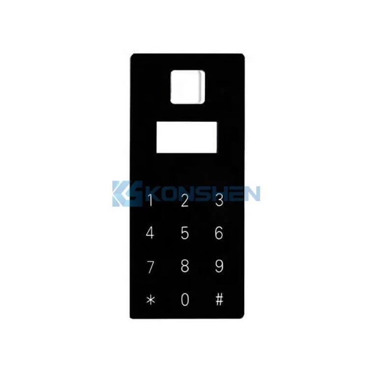 Smart Door Lock Touch Password Input Screen Printed Glass Panel