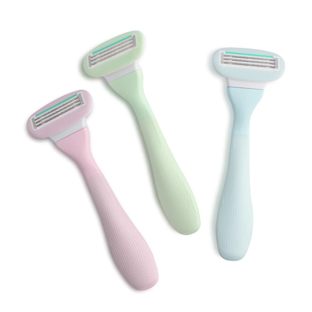 D937L New Lady razor Triple blade system razor with irritation defense bar