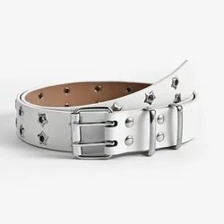 PU leather factory cheap price stocks women waist fashion cool punk belt