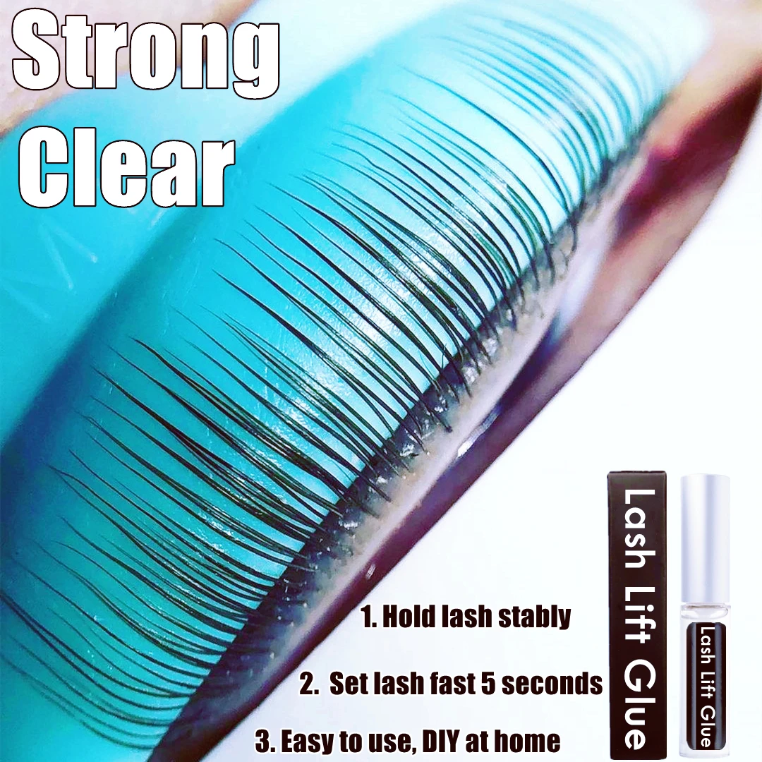 Strong Lash Lift Glue for Eyelash Perm Water-based Brow Lamination Adhesive, Odor-free & Latex Free, Keep Lashes and Brow Stable
