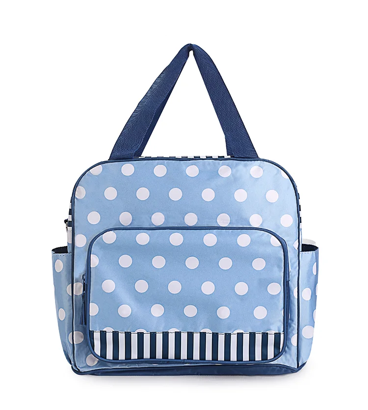 Оптовая продажа с завода, тканевая сумка-тоут на заказ, сумки для подгузников, сумка для влажных подгузников с портативной пеленальной подушкой