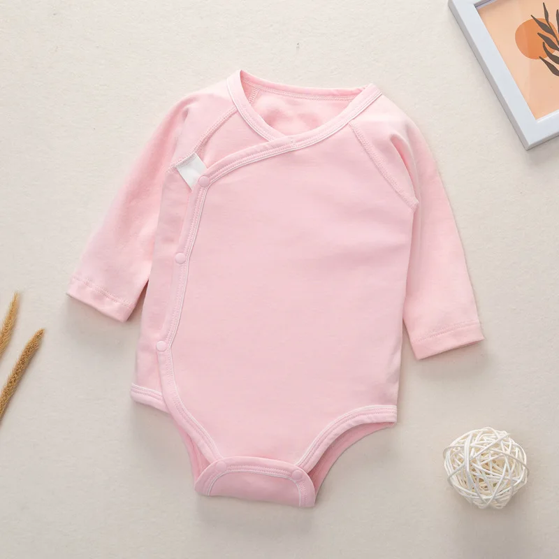 manufacturer Cute baby girl cotton onesie kimono onesie for baby newborn baby girl bodysuits long sleeve custom bodysuits