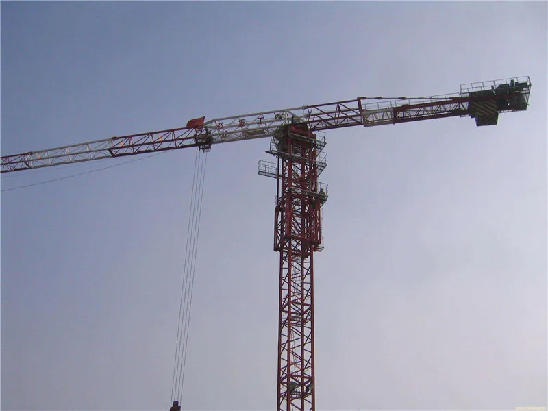 flat top machine tower crane 10 ton for sale HTP 6518  topless tower crane