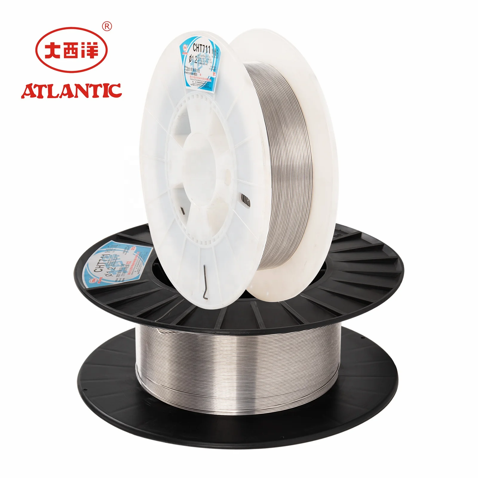ATLANTIC Ex-factory Price Ordinary CHT71Ni E71T1-C1A4 Titanium Slag CO2 Gas Shielded Flux Cored Welding Wire