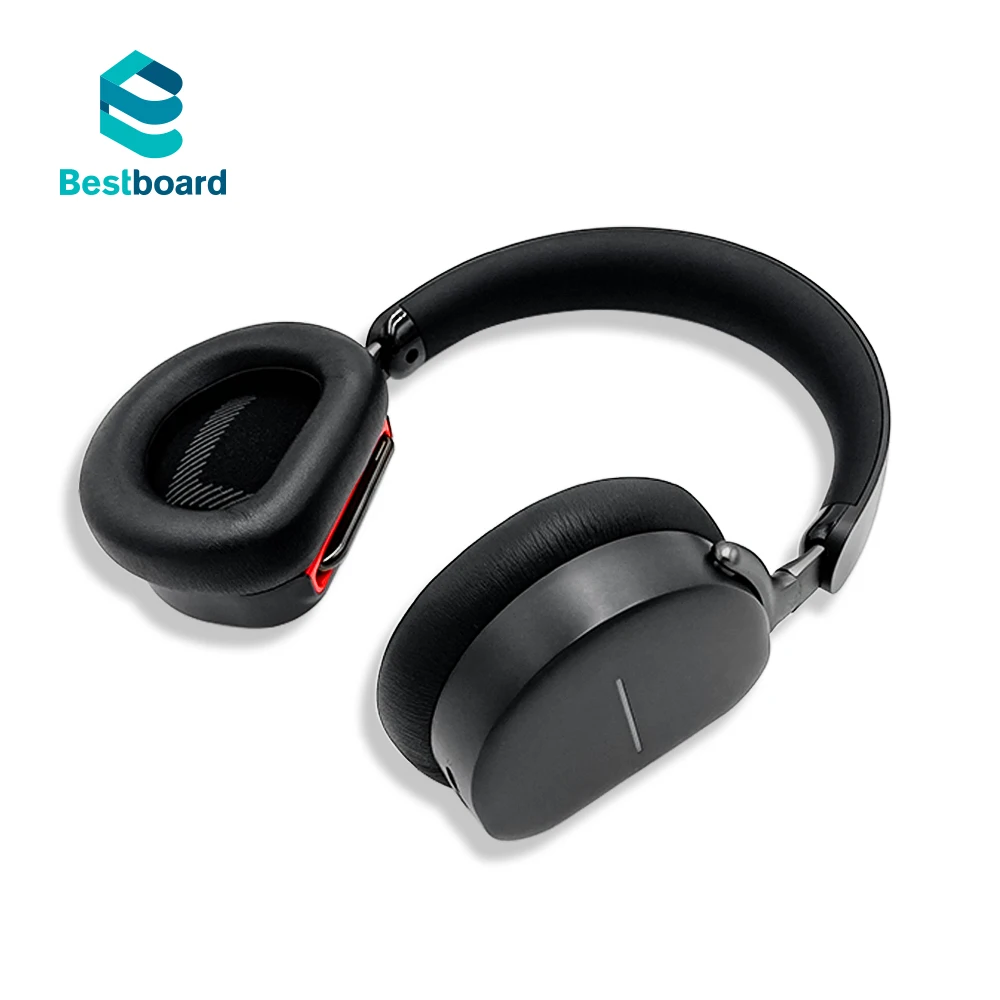 
Bestboard Online Usage Wireless BT5.0 2.4GHZ Headphones For Home Office Work Leisure Human Headphones MIC Microphone Foldable 