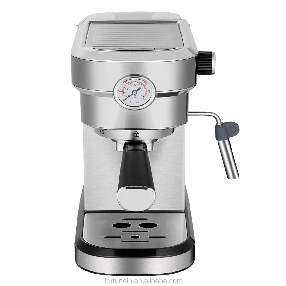 OEM Home Use Coffee Maker Good Quality Latte Espresso machine with Pressure Meter
