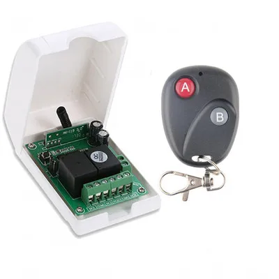 Wireless small remote control DC12V two-way vehicle road lamps access control gate motor forward and reverse switch controller