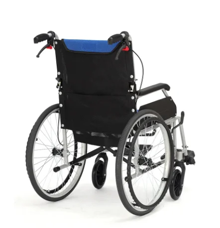 Factory Lowest price foldable footrest elder wheelchair portable handicap indoor wheelchair