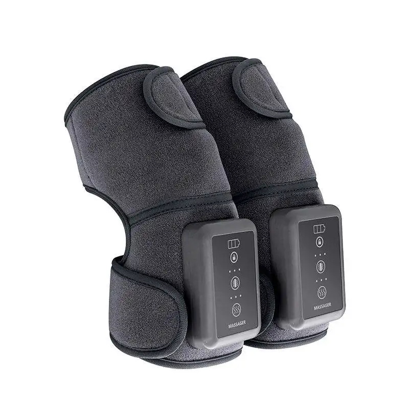 Red Light Therapy Knee Brace Vibration Knee Massage for Pain Relief Rechargeable Near Infrared Light Therapy Device for Knee