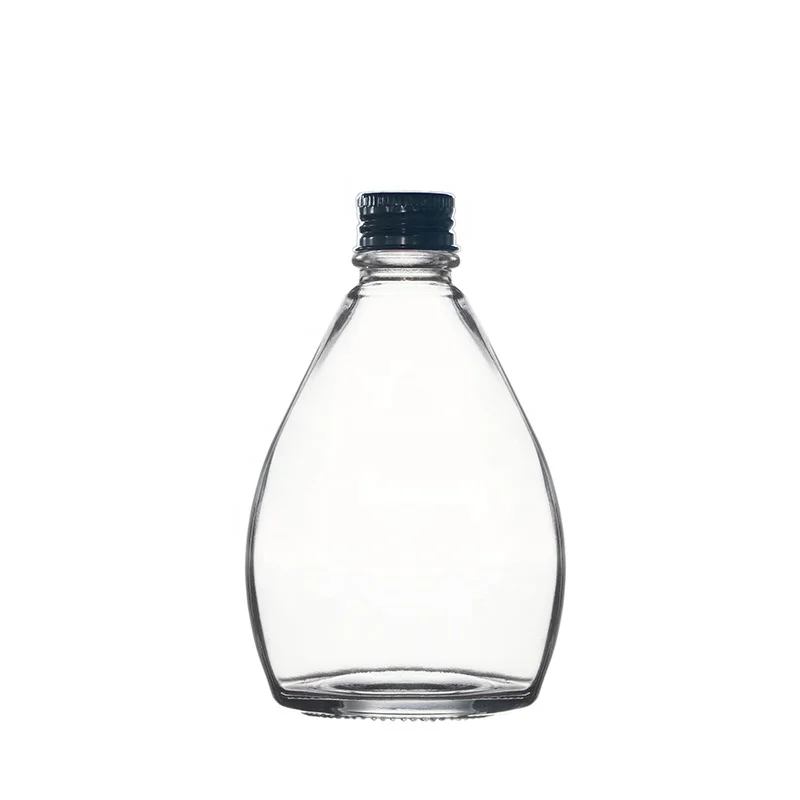 Berlin Packaging Water Drop Shape Juice Milk Beverage Bottle Cheap 350ml 500ml Flask Shaped Liqupor Wine Glass Bottle