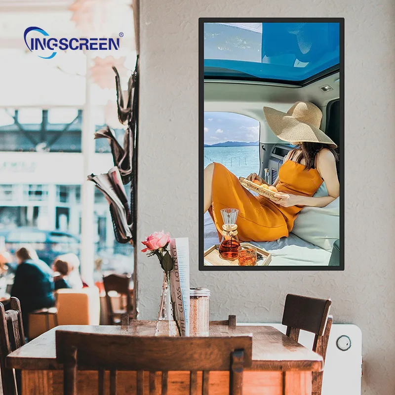 INGSCREEN оптовая продажа улица 98 дюймов монитор высокой яркости водонепроницаемый рекламный плеер экран цифровые вывески и дисплеи