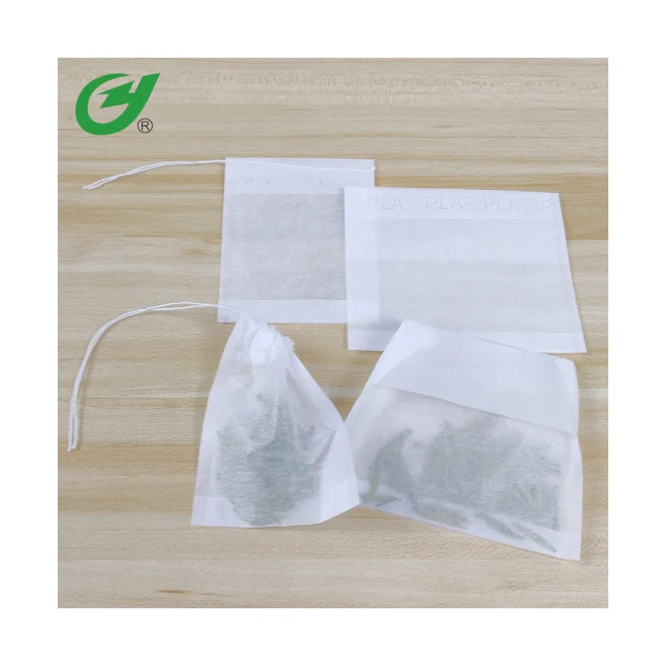 Biodegradable Tea Filter Bag Corn Fiber Material Empty Tea Bags Wholesale PLA Nonwoven Fabric Tea Bags