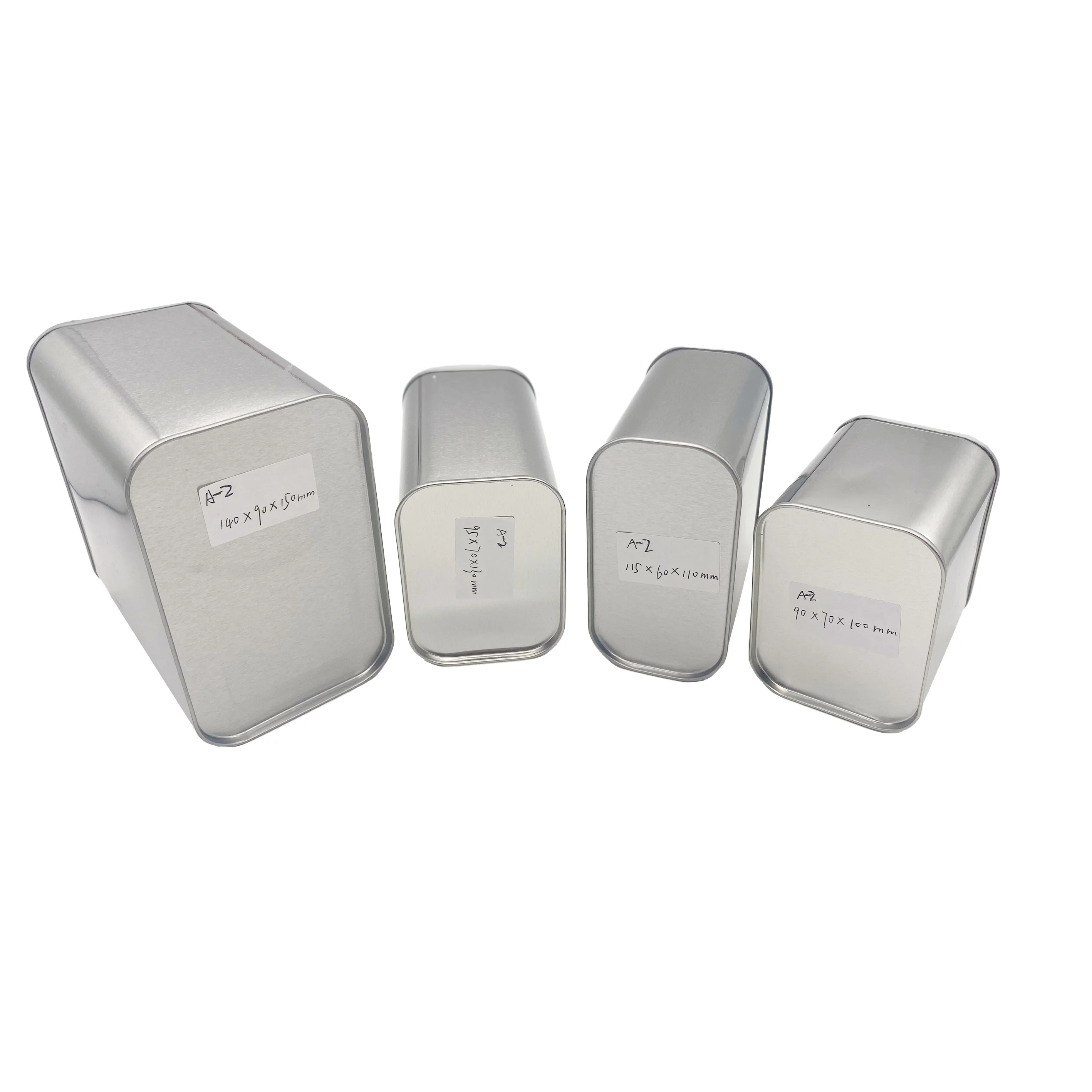 Factory Price Tinplate Tin Can Empty Coffee Bean Tea Tin Gift Packaging Box Metal Can Coffee Tin Box