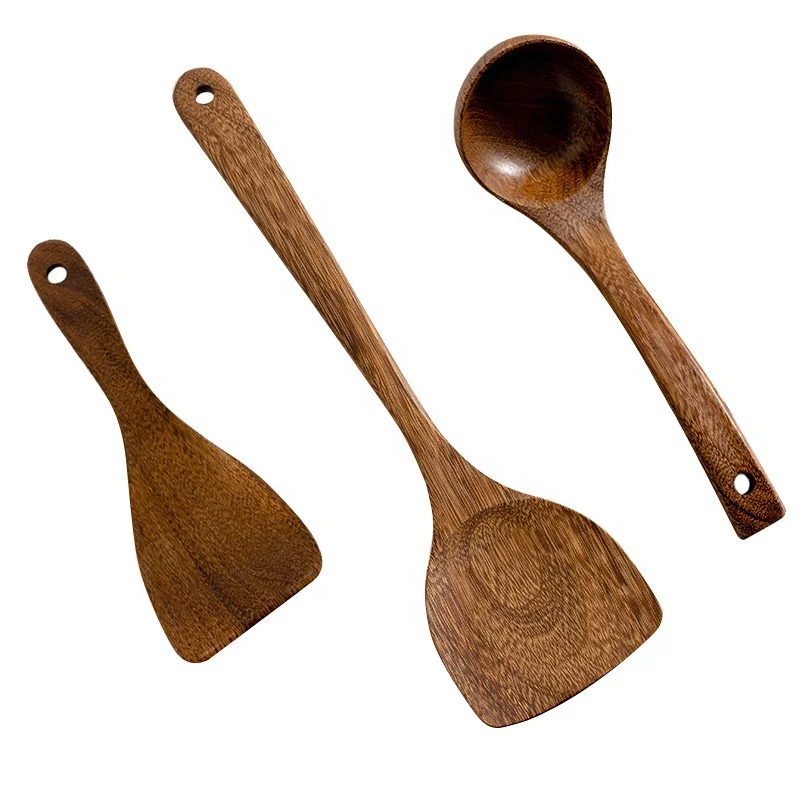 Top Seller Kitchen Utensils Set Wooden Cooking Utensil Set Non-stick Pan Kitchen Tool Wooden Cooking Spoons and Spatulas