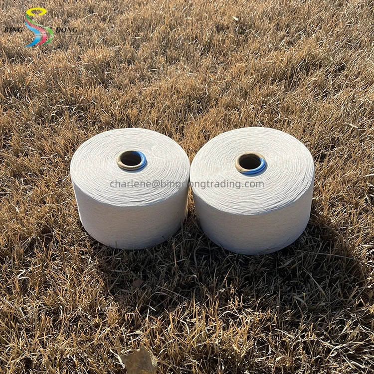 Yizheng Fiber Made Raw Materials 50/2 40/2 Thread Making High Quality Dye Tube Ring Spun Polyester Bright Yarn With Paper Cone