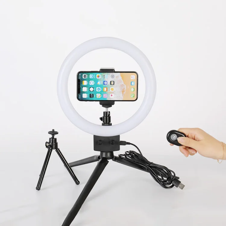  MASSA 360 градусов держатель для сотового телефона 10 дюймов Led селфи кольцо свет прямого