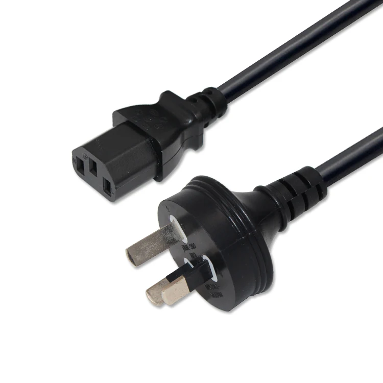 AU Best Sale 10A/250V New Zealan SAA Certificate 3 Pin plug to C13 Kettle AC Cable AS / NZS 3112 Standard Power Cord