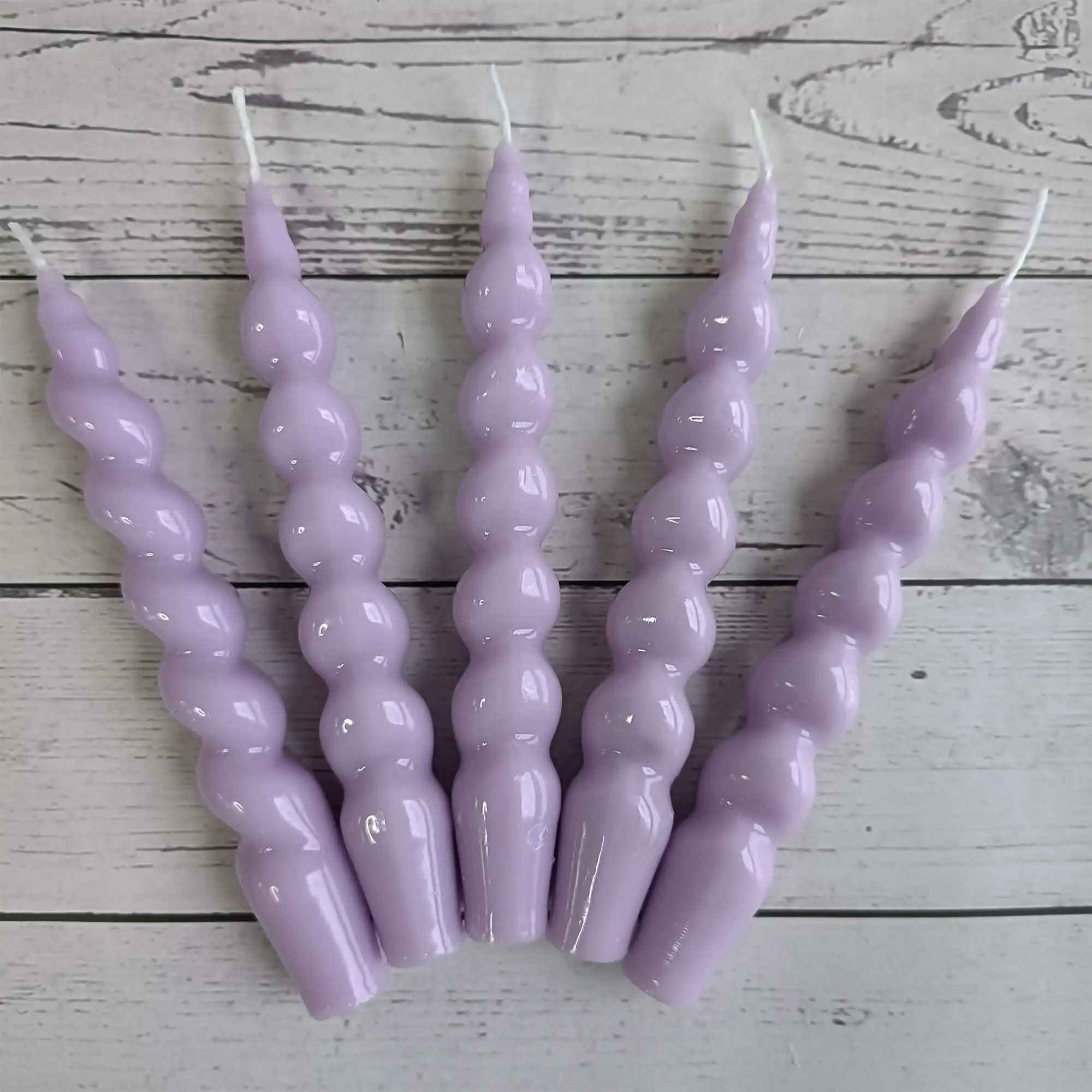 Romantic Popular Luxury Novelty Soy Wax Candles Twisted Spiral Taper Candles Custom Private Label Candles