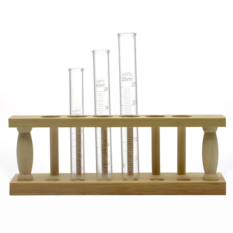 SE12138, Laboratory Glass Ware Finish with Rim Mouth Round Bottom Test Tube with cork