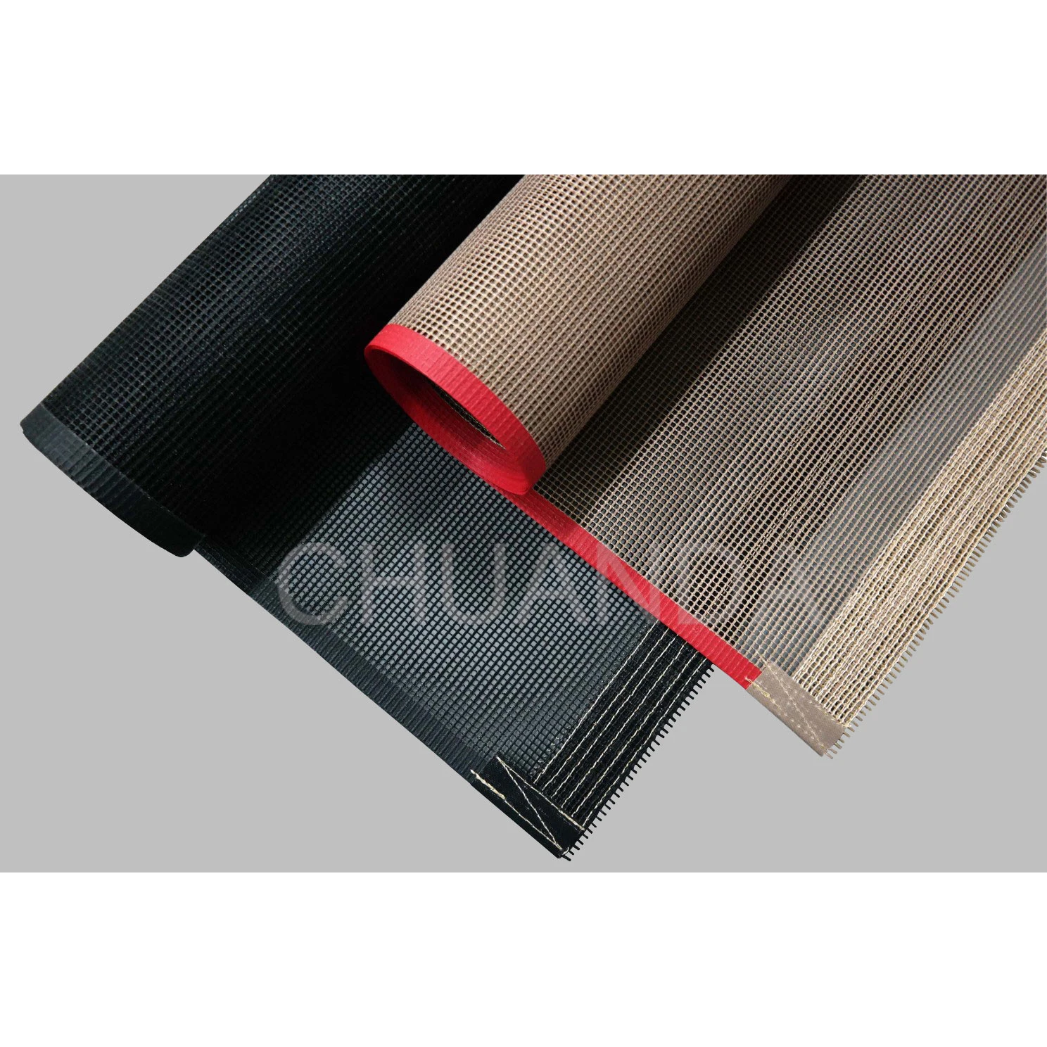 China Factory screen printing ptfe fabric heat resistant PTFE mesh conveyor belt