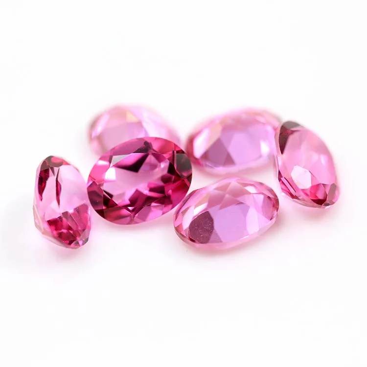 wholesale price pink topaz oval shape loose natural gemstone topaz stones for jewelry making