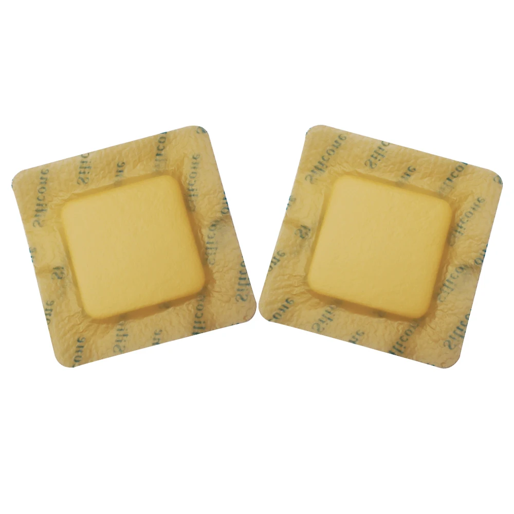 Soft and Highly comfortable for Absorb Wound Exudate waterproof Silicone Foam dressing