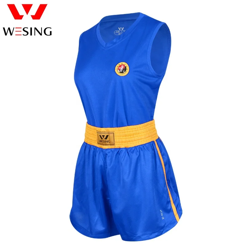 Wesing индивидуальная боксерская Униформа Санда китайская одежда для кикбоксинга боевых искусств униформа
