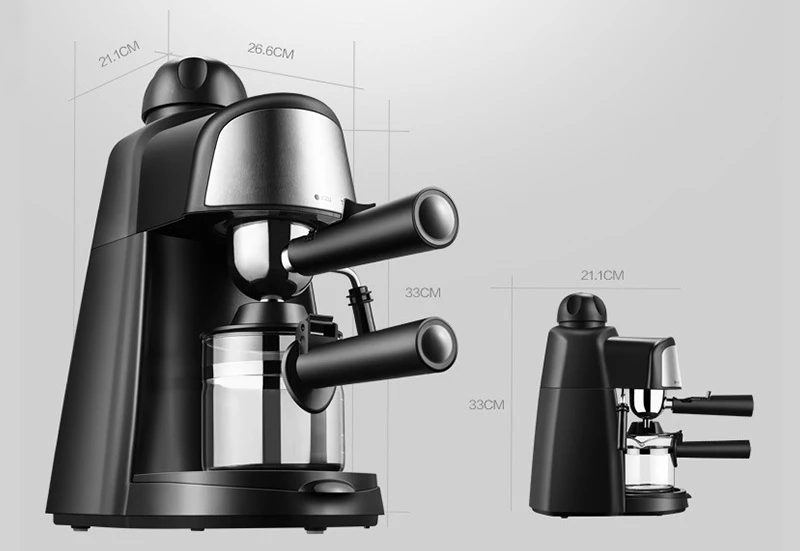  Hot Selling Coffee Machine Home Espresso Steam Milk Froth Small Mini
