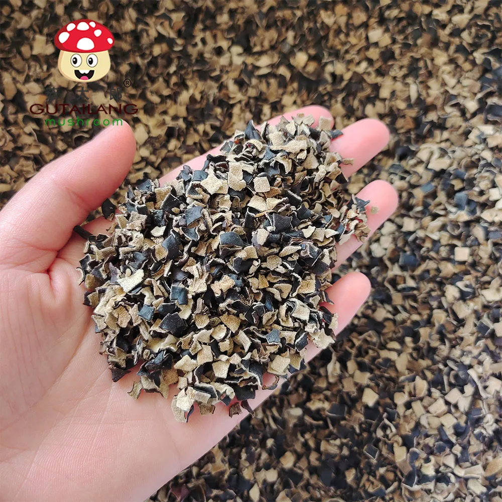 Dried white back black fungus dice 5*5mm  wood ear mushroom  big black fungus dice/slice/wire black fungi mushroom