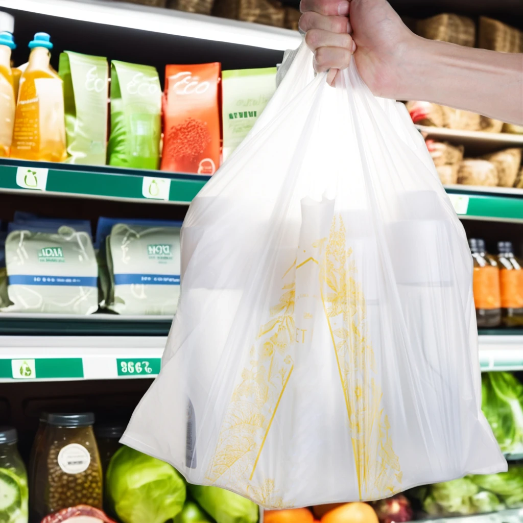 100% PLA PBAT, биоразлагаемый кукурузный крахмал, биопластичный мешок для футболки, Компостируемый пластиковый пакет для одежды и одежды