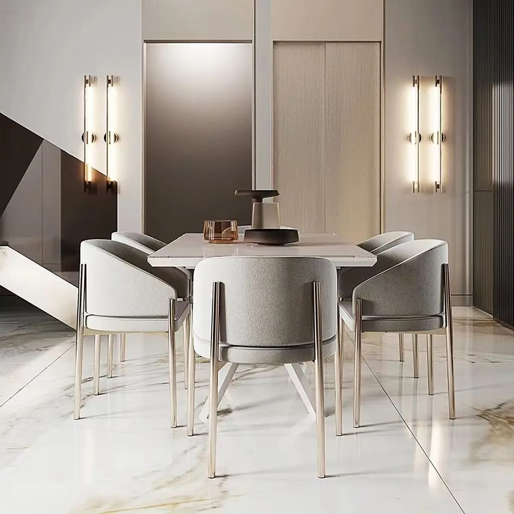 modern Gold Stainless Steel Upholster luxury Dining Chair Velvet Restaurant Chair Wedding Tufted Chair For Home cafe Hotel