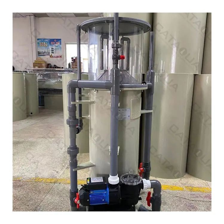 High Efficiency Commercial Aquaculture Fish Farm Protein Skimmer Ras Marine Filter for Seawater Made of Plastic and PP