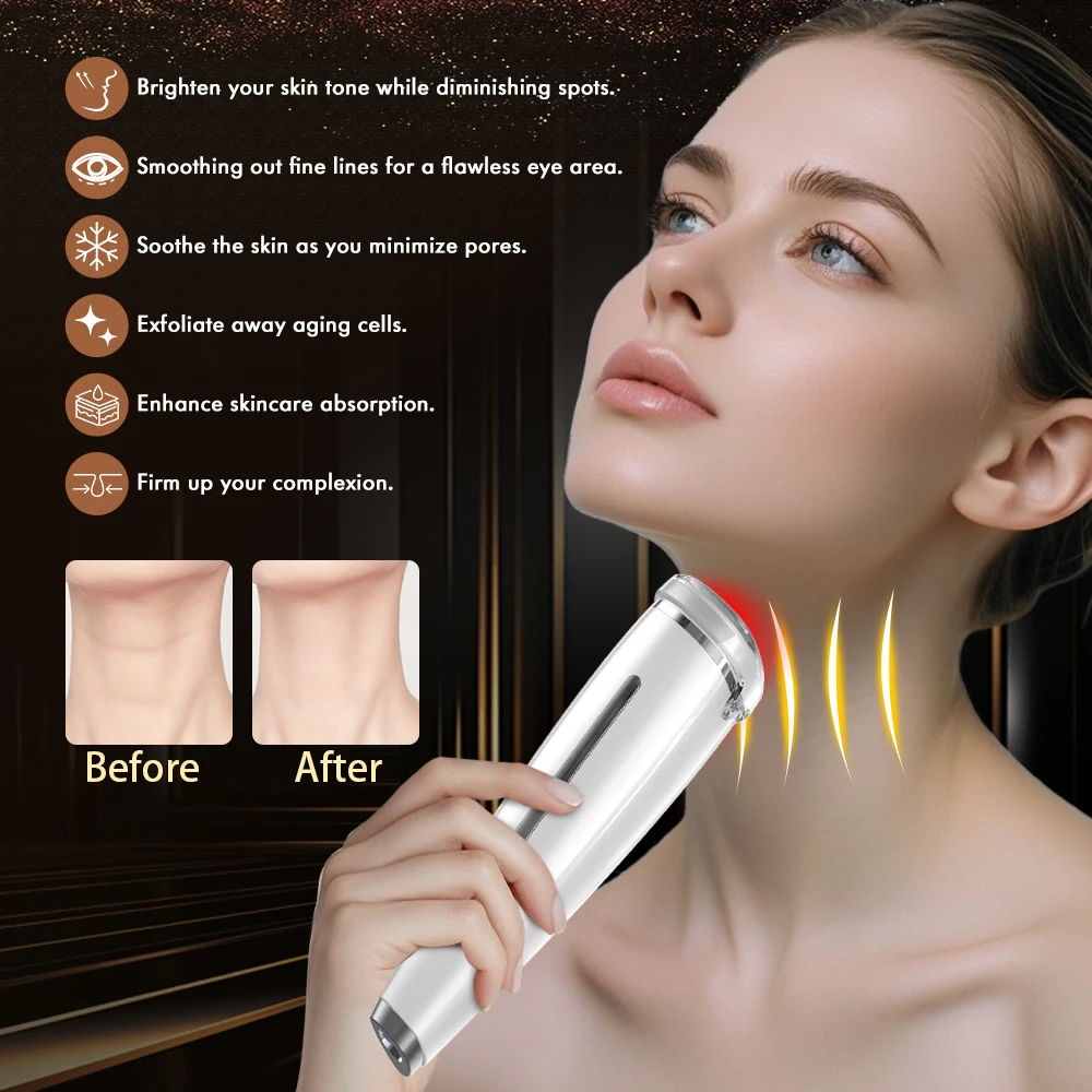 Electric Face Massager Multifunction Photon Skin Care Led Light Therapy RF Home Use Beauty Equipment Skin Tightening Machine