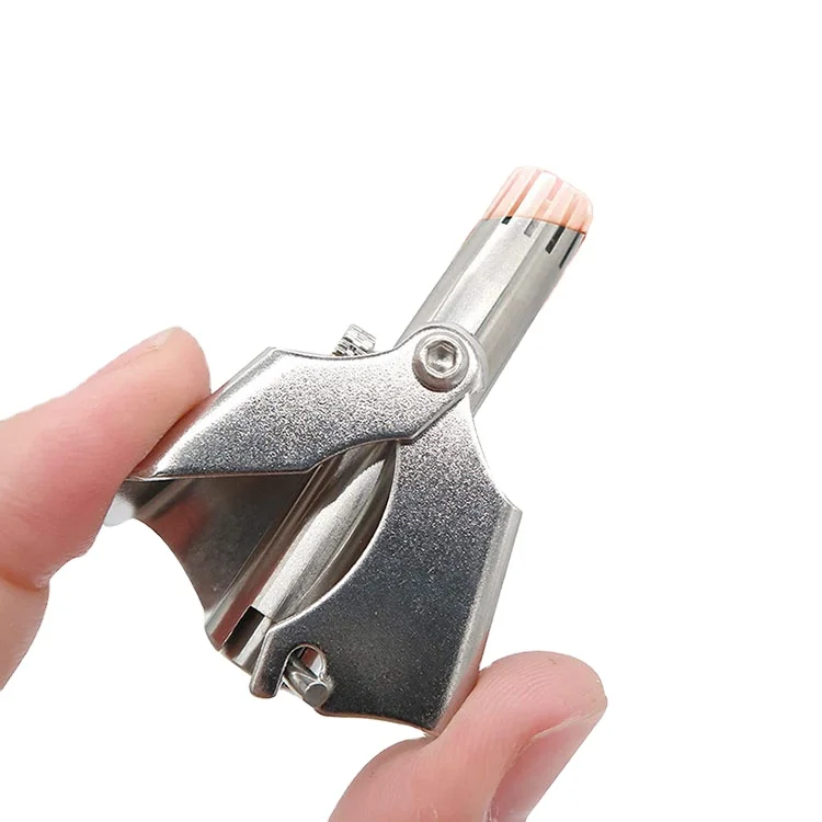 Portable High Quality Steel Pen Nose Hair Trimmer with Travel Bag