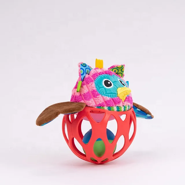 Jollybaby Hand Rattle Hand Shake Toy Lovely Teether Baby Plush Rattles Toy