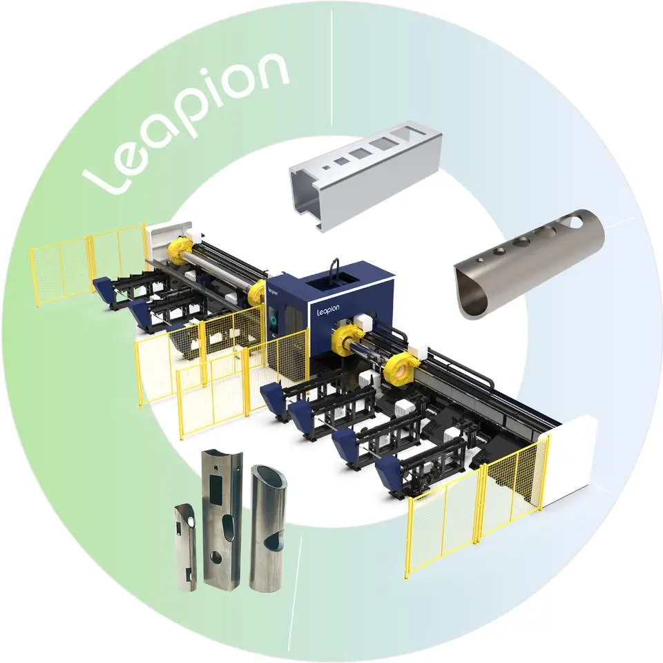 LF-6036AT4 Automatic Tube Laser Cutting Machine Bevel Fiber Laser Tube Cutting Machine