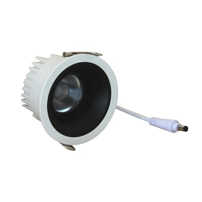 Commercial Adjustable 100lm/W Anti-Glare Round Modular Aluminum Recessed Mini LED Downlight