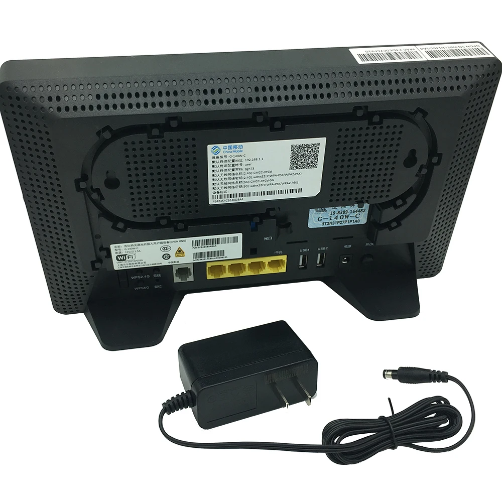 USED GPON ONU ONT G-140W-C 4GE LAN + 2.4G / 5G Dual band AC WIFI ONU Router GEPON ONU ONT for FTTH