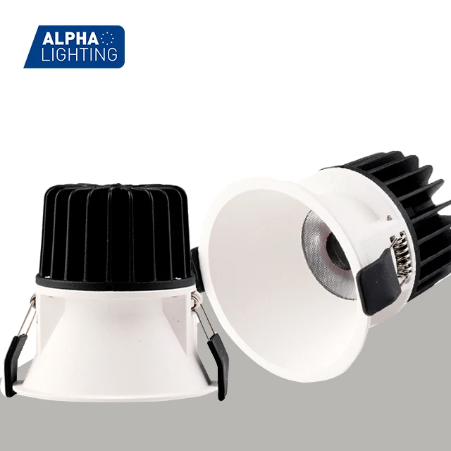 Alpha Lighting DALI DT8 Smart Control 2700K-6500K Downlight CCT Tunable Warm to Dim Warm 2 Dim Led Downlight COB Aluminum Alloy