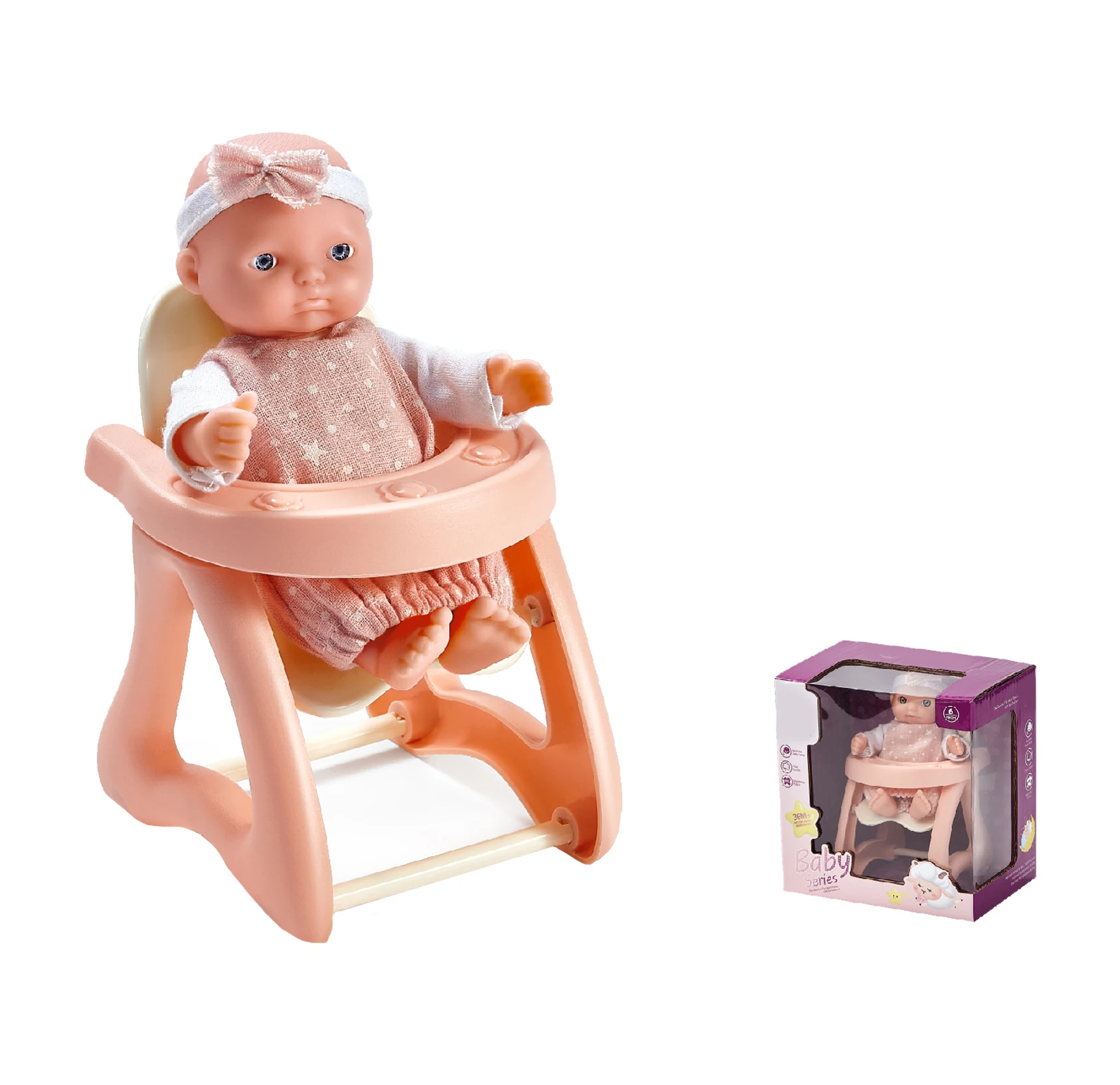 New Realistic Newborn Baby Dolls Full Body Silicone 6 Inch dolls bed cradle Lifelike Reborn Baby