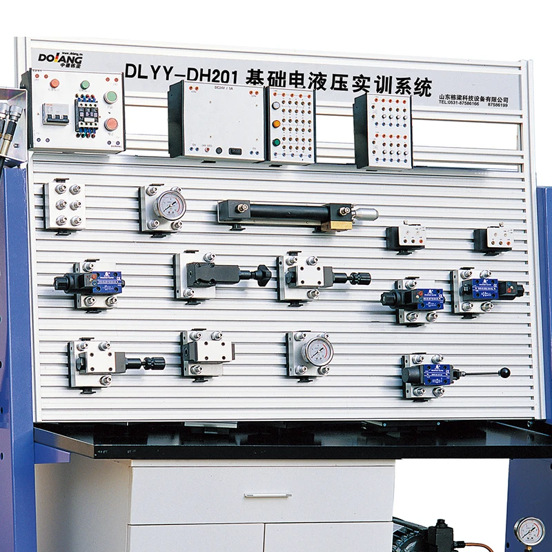 hydraulic fluid lab TVET technical vocational school training bench  Didactic engineer teaching model hydraulique training bench